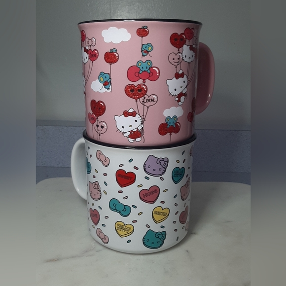 Hello Kitty Valentine's Day Mug Set of 2 - Picture 1 of 9